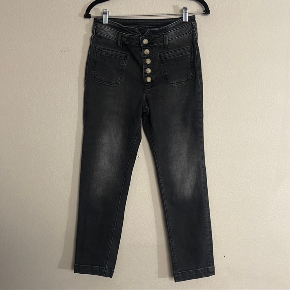 Anthropologie PILCRO & THE LETTERPRESS High-Rise Front Button Pocket Jeans 26P